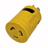 Parkworld 62909 30 AMP Generator Adapter 4-Prong Locking L14-30P Plug to 3-Prong Locking L6-20R Receptacle 250 Volt