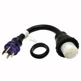Parkworld RV Shore Power 50A Extension Cord Adapter , NEMA 14-50P to SS2-50R Straight Plug for Generator