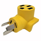 Parkworld 63111 EV Charging Adapter NEMA 10-50P to 14-50R One Piece Compact Adapter (ONLY for EV or Tesla use, NOT for RV)