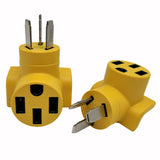 Parkworld 63111 EV Charging Adapter NEMA 10-50P to 14-50R One Piece Compact Adapter (ONLY for EV or Tesla use, NOT for RV)