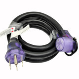 Parkworld RV /EV 50A Extension Cord, NEMA 14-50 Extension Cord, NEMA 14-50P to 14-50R Straight Plug for Generator