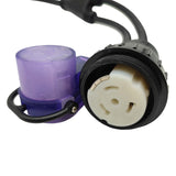 Parkworld 63838 RV 30A Male Plug Splitter to Shore Power 50A and EV 50A, NEMA TT-30P to SS2-50R Outlet for RV and 14-50R Receptacle for EV (3FT)