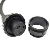 Parkworld 63845 RV 30A Male Plug Splitter to 30A RV and 50A EV, NEMA TT-30P to L5-30R Shore Power Outlet for RV and 14-50R Receptacle for EV (3FT)