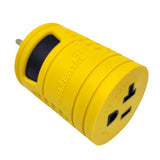 Parkworld 63852 NEMA 6-20P to 5-20R T-Blade 5-15R One Piece Compact Adapter Output 20A 125V