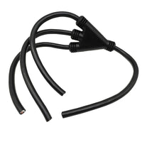 Parkworld 63890 Splitter cord 20 AMP for DIY assembly 3-prong 4 connectors, W part molded with STW 12AWG/3C 2.8FT