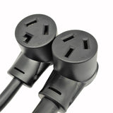 Parkworld 68000 NEMA 10-50 Splitter Cord, Industrial Male Plug 10-50P to 10-30R and 10-50R outlets, 20 feet to 10-30 Female