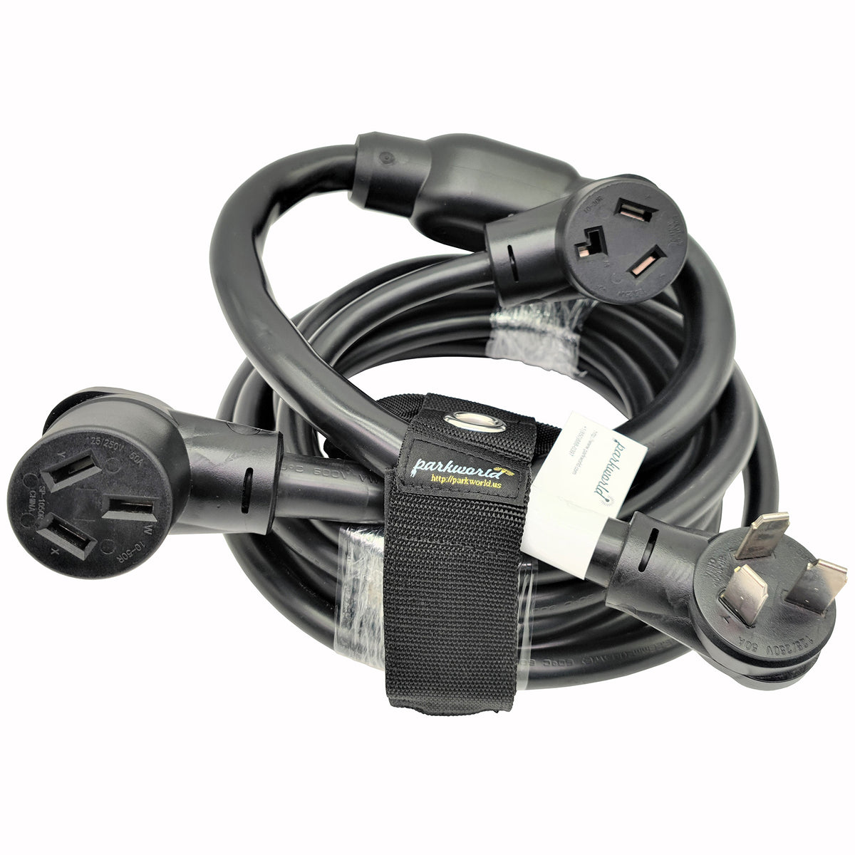 Parkworld 68000 NEMA 10-50 Splitter Cord, Industrial Male Plug 10-50P