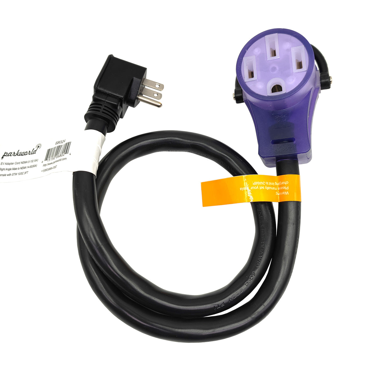 Adaptador NEMA 5-15P A 14-50R Para Carga Tesla Y Otros Coches Eléctricos - Nivel 2 (220V-240V)