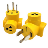 Parkworld 68079 EV Adapter NEMA 14-50P, 14-30P or 14-60P to 5-20R T-Blade 5-15R One Piece Compact Adapter for EV Charger Output 20A 250V