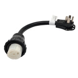 Parkworld 68864 RV Shore Power 50A Adapter Cord 14-50P to SS1-50R 50A 125V 1.5 Feet