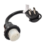 Parkworld 68864 RV Shore Power 50A Adapter Cord 14-50P to SS1-50R 50A 125V 1.5 Feet