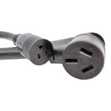 Parkworld 68871 NEMA 10-50 Splitter Cord, Industrial Male Plug 10-50P to 10-50R & 5-20R (T-Blade 5-15R) Female connectors, ONLY Output 250 Volt (3FT)