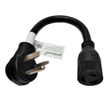 Parkworld 691838 Adapter Cord Welder 50 Amp 6-50P Male Right Angle to 20 Amp L6-20R Locking Connector Female