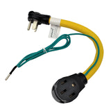 Parkworld 691906A AC Adapter Cord NEMA 6-50P to 14-50R, Both for EV Charger and RV Camper
