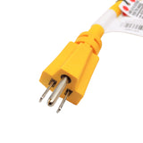 Parkworld 691968 Shore Power Adapter Cord Household 15A Male 5-15P to L5-30R RV/Camper/Marine 30A Female with Locking Ring