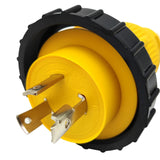Parkworld 691975 RV Pigtail Shore Power 30A Male L5-30P to 5-15R Female 15A Dogbone Adapter Power Cord Twist Lock L5-30P Male to 5-15R Female
