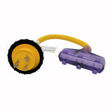 Parkworld 691975E RV Shore Power 30A Male L5-30P to 5-15R Female 15A Tri-Outlet Adapter Cord Twist Lock L5-30P Male to (3) 5-15R Female