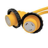 Parkworld 692026 Splitter Marine Shore Power Y Adapter SS2-50P Male 50A Plug to (2) L5-30R Female Dual 30A Receptacle