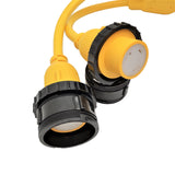 Parkworld 692026 Splitter Marine Shore Power Y Adapter SS2-50P Male 50A Plug to (2) L5-30R Female Dual 30A Receptacle
