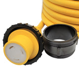 Parkworld RV/Camper/Marine Shore Power 30A Extension Cord, NEMA L5-30 Extension Cord Twist Lock, Female with Locking Ring