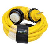 Parkworld Shore Power Adapter Cord RV Locking 30A 125V L5-30P Male to Marine Twist Lock SS1-50R 50A Female, Output 30A 125V
