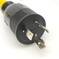 Parkworld 885187 Splitter L6-20 Plug to (2) L6-20 Receptacle, L6 Twist Lock 3-Prong 20 AMP Y Adapter Cord