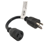 Parkworld 885149 Adapter Cord 30 AMP Twist Lock L6-30 Plug Male to Locking 20 Amp L6-20 Receptacle Female