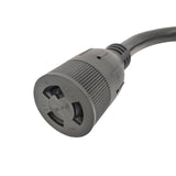 Parkworld 885149 Adapter Cord 30 AMP Twist Lock L6-30 Plug Male to Locking 20 Amp L6-20 Receptacle Female