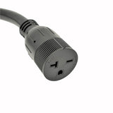 Parkworld 885156 30 AMP Power Adapter Cord 3-Prong Twist Lock L6-30 Plug to 6-20 (6-15) Receptacle 1.5FT