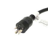 Parkworld 885187 Splitter L6-20 Plug to (2) L6-20 Receptacle, L6 Twist Lock 3-Prong 20 AMP Y Adapter Cord