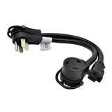 Parkworld 885200 Splitter, RV 50A to 30A & 15A V adapter cord 14-50P male to TT-30R & 5-15R female