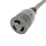 Parkworld 885217 Power Adapter Cord Generator 4-Prong 30 AMP Twist lock L14-30 Plug to Welding L6-20 Receptacle
