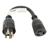 Parkworld 885217 Power Adapter Cord Generator 4-Prong 30 AMP Twist lock L14-30 Plug to Welding L6-20 Receptacle