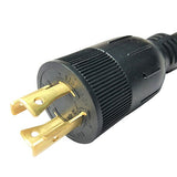 Parkworld 885279 Generator Adapter Cord 20 AMP 4-Prong Locking L14-20 Plug to 3-Prong Locking L5-20 Receptacle
