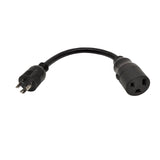 Parkworld 885392C Welding Adapter cord L6-30 Plug 3-Prong 30A Locking Male to 6-50 straight Receptacle 50 AMP Female (1.5FT)