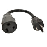 Parkworld 885392C Welding Adapter cord L6-30 Plug 3-Prong 30A Locking Male to 6-50 straight Receptacle 50 AMP Female (1.5FT)