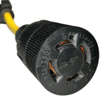 Parkworld 885460 Adapter Cord 5-15 Male Plug to Locking L14-20 Female Receptacle 8 inch