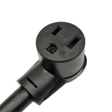 Parkworld 885576 Shore Power 50A Male SS2-50P to 6-50R Welder Right Angle Female 50A Adapter Cord, 6AWG 1.5FT