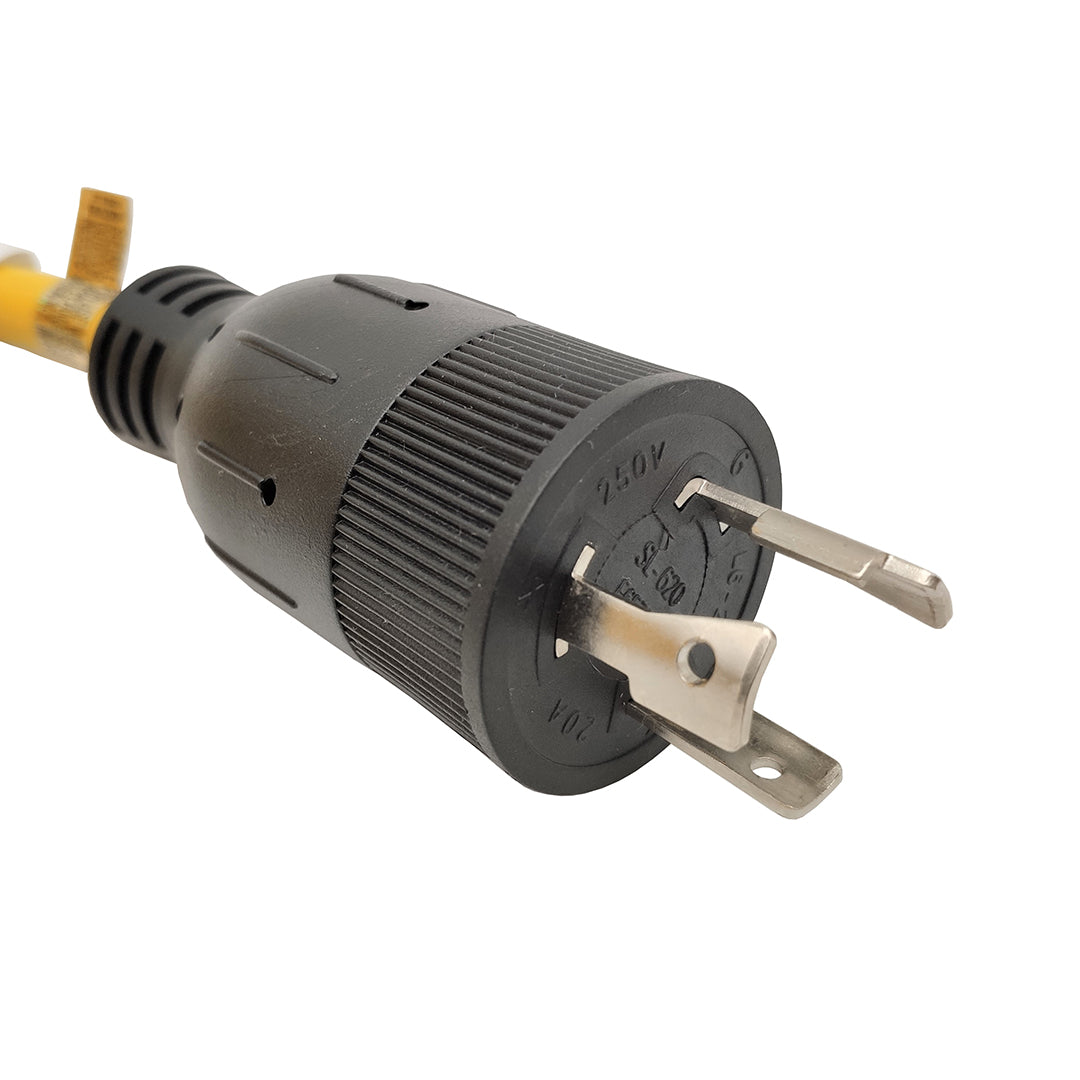 Parkworld NEMA L6-20 Extension Cord, Locking 3-Prong, 20 AMP, 250