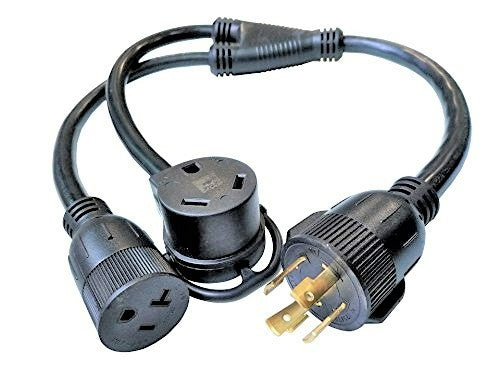 Parkworld 885873 Splitter L14-30P Male to TT-30R & Generator 5-20R (Ho
