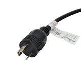 Parkworld 886160 Splitter, 30 AMP Y Adapter Cord 3-Prong Twist Lock L6-30 Male Plug to (2) L6-30 Female Dual Receptacle