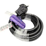 Parkworld 886245 RV 50 amp to 110v Adapter Cord, NEMA 14-50P Male with Handle to (3) 5-15R Household Tri Outlet Female with Lighted