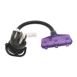 Parkworld 886245 RV 50 amp to 110v Adapter Cord, NEMA 14-50P Male with Handle to (3) 5-15R Household Tri Outlet Female with Lighted