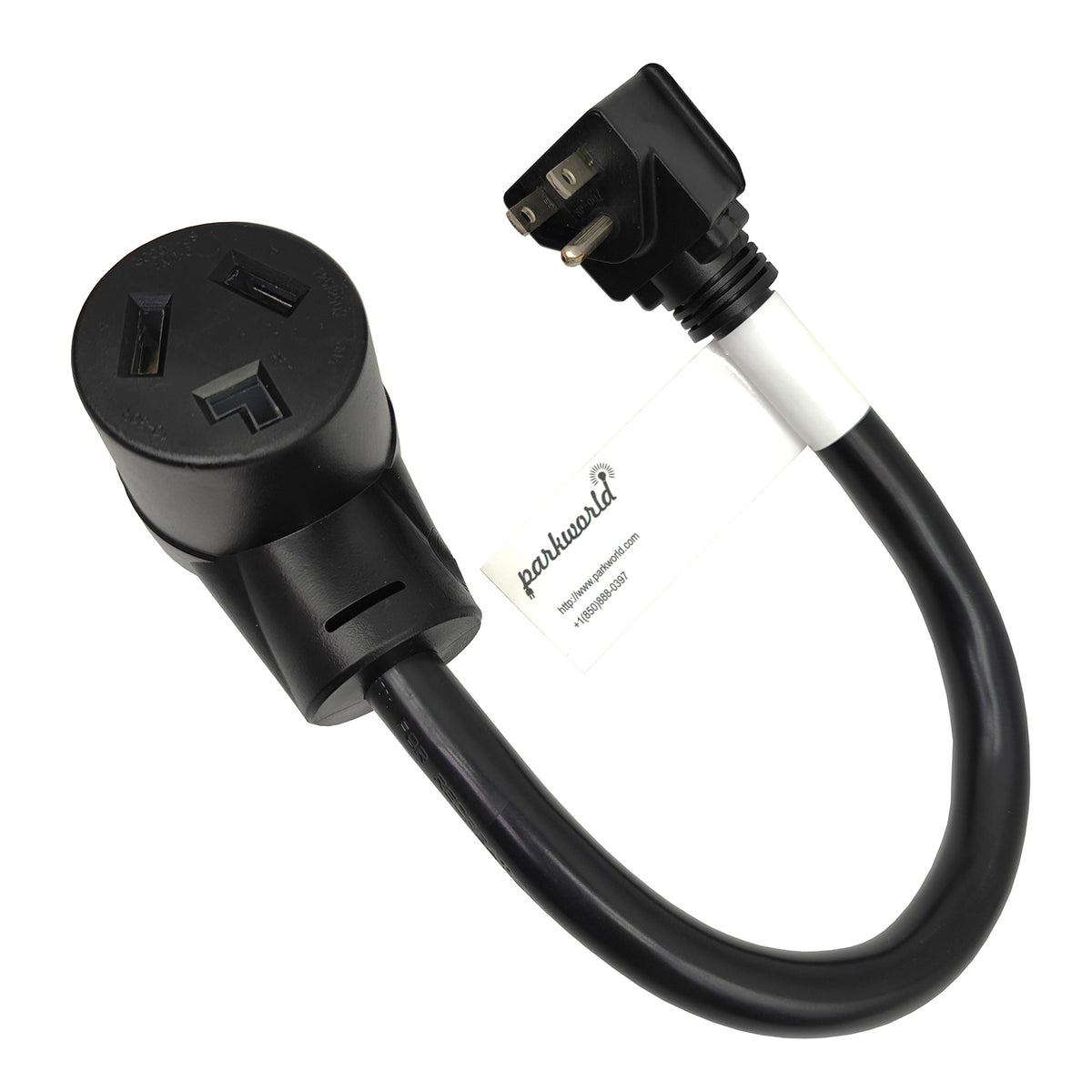Parkworld 886269 Household Regular 5-15 Plug 15A 125V Male to 3-Prong