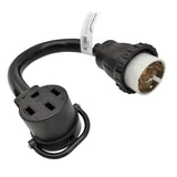 Parkworld 886399 Shore Power 50A to RV & EV Power Adapter Cord NEMA SS2-50P to 14-50R (Black)