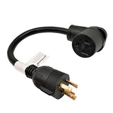 Parkworld 885392 Welding Adapter cord L6-30 Plug 3-Prong 30A Locking Male to 6-50 Receptacle 50 AMP Female