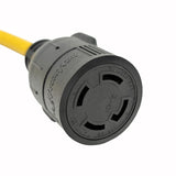 Parkworld 886672 Adapter Cord 5-20 Male Plug to Locking L14-30 Female Receptacle (2FT)