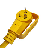 Parkworld RV 30A Extension Cord NEMA TT-30 with Handle, Camper 30amp TT-30P to TT-30R Flat Cable