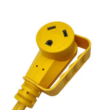 Parkworld RV 30A Extension Cord NEMA TT-30 with Handle, Camper 30amp TT-30P to TT-30R Flat Cable