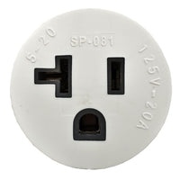 Parkworld 691975 RV Pigtail Shore Power 30A Male L5-30P to 5-15R Female 15A Dogbone Adapter Power Cord Twist Lock L5-30P Male to 5-15R Female